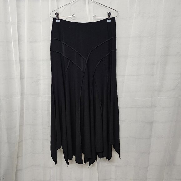 Joseph Ribkoff Skirt Black Midi/Maxi Goth Whimsigoth Fairy Grunge 8 - Picture 1 of 9